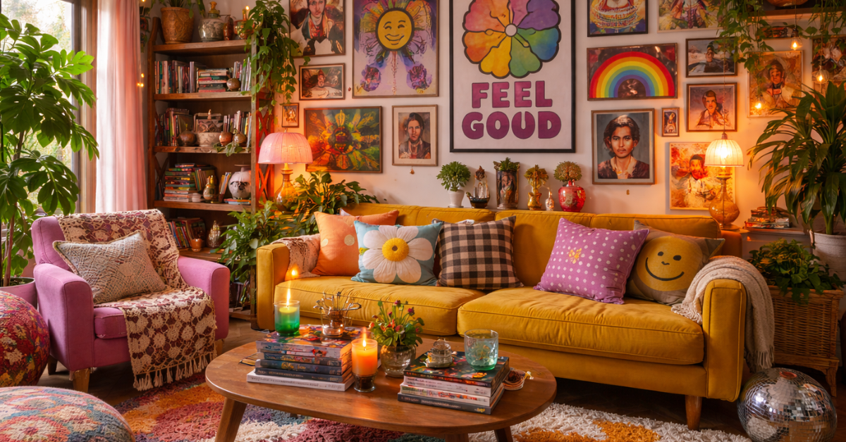 Decoração maximalista afetiva: como criar uma casa com mais personalidade