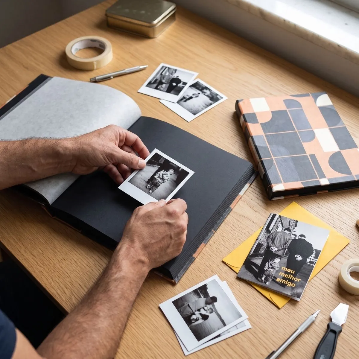 Presentes para o Dia dos Pais com álbuns de fotos